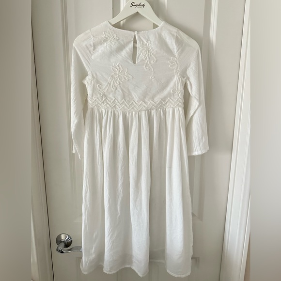 Zara Girls’ Embroidered Long-Sleeve Dress - Picture 4 of 10